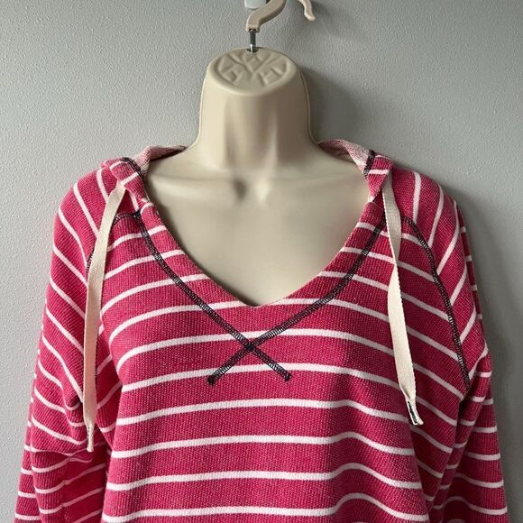 Columbia Sportswear Tropic Haven Striped Pullover Hoodie Size M - Picture 2 of 8